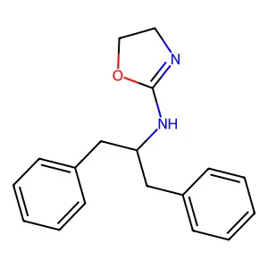 Phenethylamine, alpha-benzyl-N-(2-oxazolin-2-yl)- structure