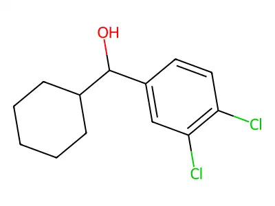 3,4-Dichloro-alpha-cyclohexylbenzenemethanol structure