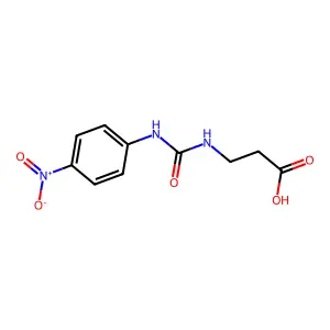 N-(((4-Nitrophenyl)amino)carbonyl)-beta-alanine structure