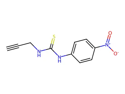 ((4-Nitrophenyl)amino)(prop-2-ynylamino)methane-1-thione structure
