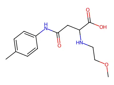2-((2-Methoxyethyl)amino)-4-oxo-4-(p-tolylamino)butanoic acid structure
