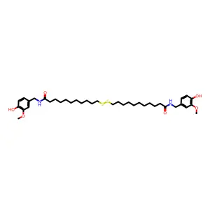 Undecanamide, 11,11'-dithiobis(N-vanillyl- structure