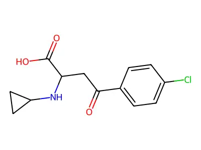 4-(4-Chlorophenyl)-2-(cyclopropylamino)-4-oxobutanoic acid structure