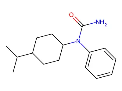 Urea, 1-(4-isopropylcyclohexyl)-1-phenyl- structure