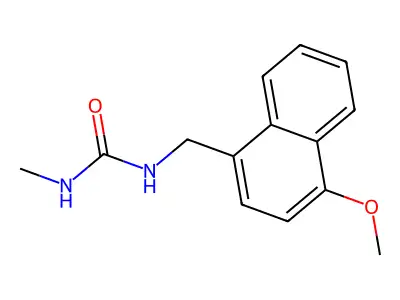 Urea, 1-(4-methoxy-1-naphthylmethyl)-3-methyl- structure