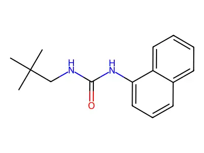 Urea, 1-(1-naphthyl)-3-neopentyl- structure