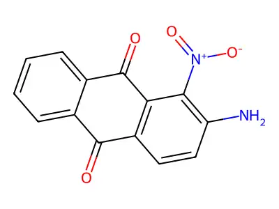 2-Amino-1-nitroanthraquinone structure