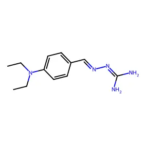 Hydrazinecarboximidamide, 2-[[4-(diethylamino)phenyl]methylene]- structure