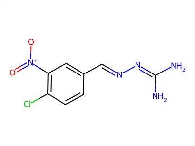 2-[(4-Chloro-3-nitrophenyl)methylideneamino]guanidine structure