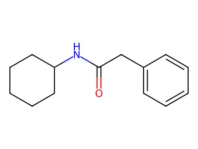 N-Cyclohexyl-2-phenylacetamide structure