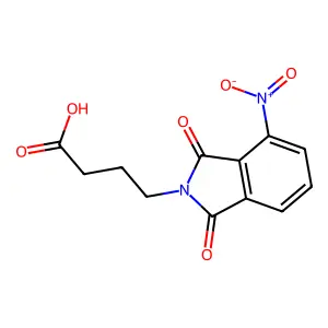 4-(4-Nitro-1,3-dioxoisoindol-2-yl)butanoic acid structure