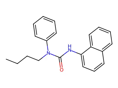 1-Butyl-3-(1-naphthyl)-1-phenylurea structure