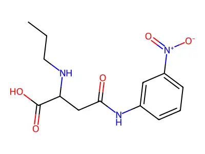4-(3-Nitroanilino)-4-oxo-2-(propylamino)butanoic acid structure