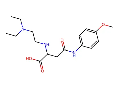 2-((2-(Diethylamino)ethyl)amino)-4-((4-methoxyphenyl)amino)-4-oxobutanoic acid structure