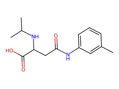2-(Isopropylamino)-4-oxo-4-(m-tolylamino)butanoic acid structure