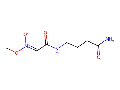Butanamide, 4-(((methyl-aci-nitro)acetyl)amino)- structure