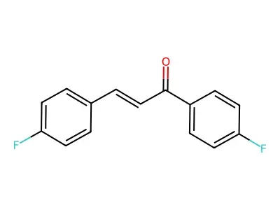 1,3-Bis(4-fluorophenyl)prop-2-en-1-one structure