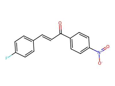 4-Fluoro-4'-nitrochalcone structure