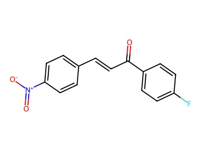 1-(4-Fluorophenyl)-3-(4-nitrophenyl)prop-2-en-1-one structure