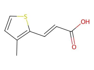 3-(3-Methyl-2-thienyl)acrylic acid structure