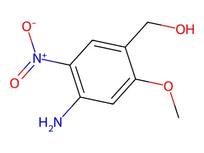 (4-Amino-2-methoxy-5-nitrophenyl)methanol structure