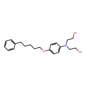 Ethanol, 2,2'-((p-(5-phenylpentyloxy)phenyl)imino)di- structure