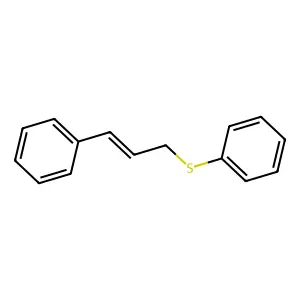Benzene, [(3-phenyl-2-propenyl)thio]- structure