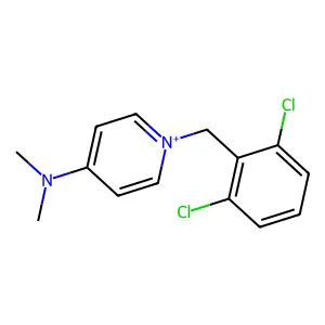 1-(2,6-Dichlorobenzyl)-4-(dimethylamino)pyridinium structure
