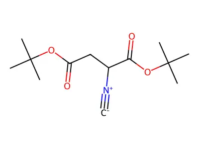 Di-tert-butyl 2-isocyanosuccinate structure