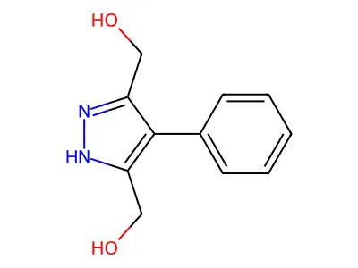4-Phenyl-1H-pyrazole-3,5-dimethanol structure
