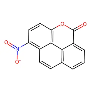 1-nitro-5H-phenanthro(4,5-bcd)pyran-5-one structure