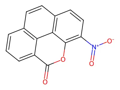 3-Nitro-5H-phenanthro(4,5-bcd)pyran-5-one structure