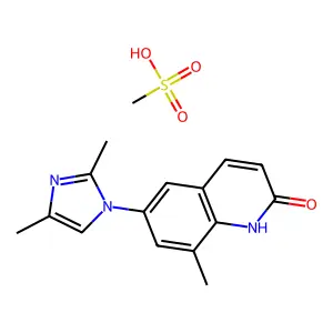 Nanterinone mesylate structure