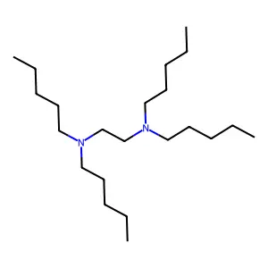 1,2-Ethanediamine, N1,N1,N2,N2-tetrapentyl- structure