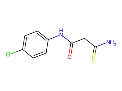 3-Amino-N-(4-chlorophenyl)-3-sulfanylidenepropanamide structure