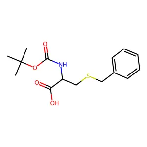 N-tert-Butyloxycarbonyl-S-benzylcysteine structure