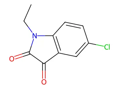 5-Chloro-1-ethylindoline-2,3-dione structure