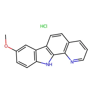 11H-Pyrido(2,3-a)carbazole, 8-methoxy-, monohydrochloride structure