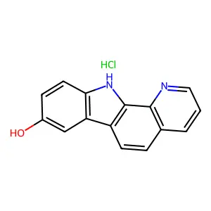 11H-Pyrido(2,3-a)carbazol-8-ol, monohydrochloride structure