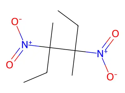 Hexane, 3,4-dimethyl-3,4-dinitro- structure