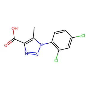 1-(2,4-dichlorophenyl)-5-methyl-1H-1,2,3-triazole-4-carboxylic acid structure