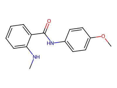 N-(4-methoxyphenyl)-2-(methylamino)benzamide structure