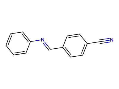 Benzonitrile, 4-[(phenylimino)methyl]- structure