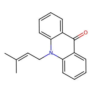 9(10H)-Acridinone, 10-(3-methyl-2-butenyl)- structure