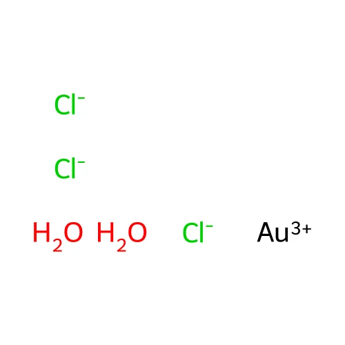 Gold trichloride dihydrate structure