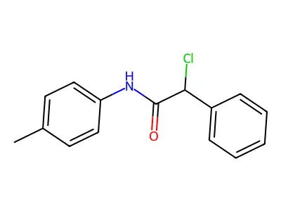 2-chloro-N-(4-methylphenyl)-2-phenylacetamide structure