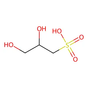 2,3-Dihydroxy-1-propanesulfonic acid structure