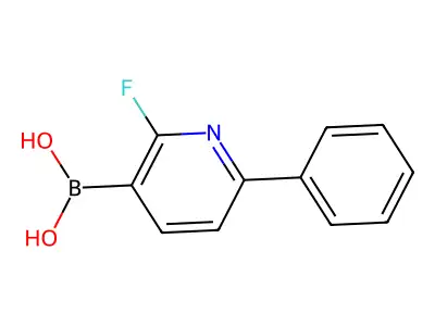 2-Fluoro-6-phenylpyridine-3-boronic acid structure