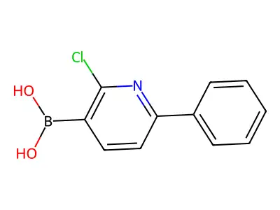 2-Chloro-6-phenylpyridine-3-boronic acid structure