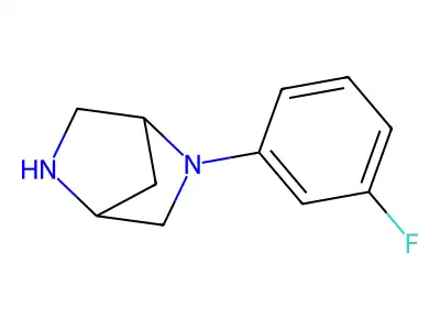 2-(3-Fluorophenyl)-2,5-diazabicyclo[2.2.1]heptane structure